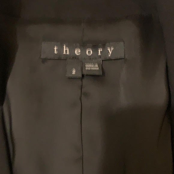Theory blazer, black, size 2 - Picture 3 of 3